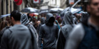 A Gray Man Walking in a Crowd of People in Prague, Czech Republic | RDCTD Tradecraft
