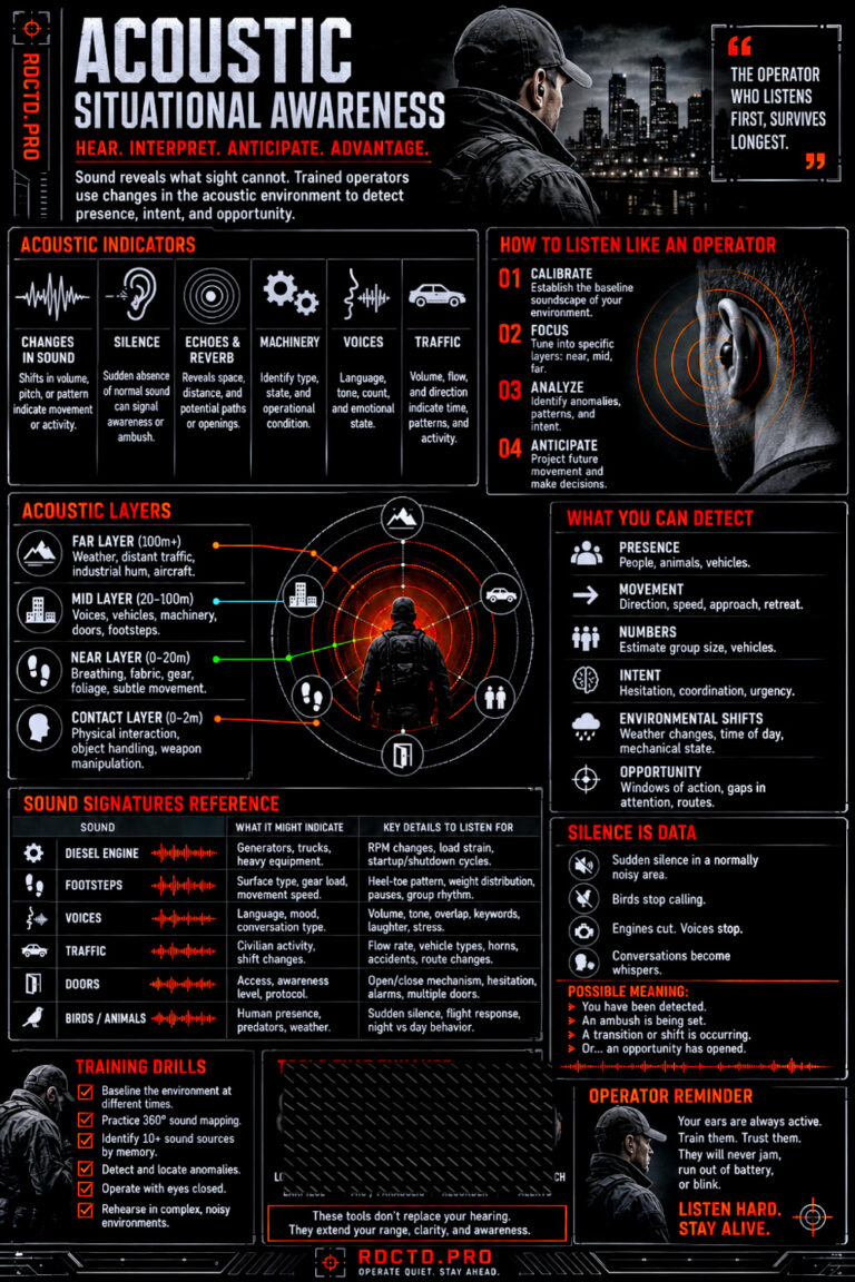 Acoustic Situational Awareness Infographic PDF | RDCTD Tradecraft