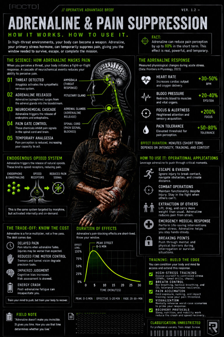 Adrenaline and Pain Management 453 Infographic PDF | RDCTD Tradecraft