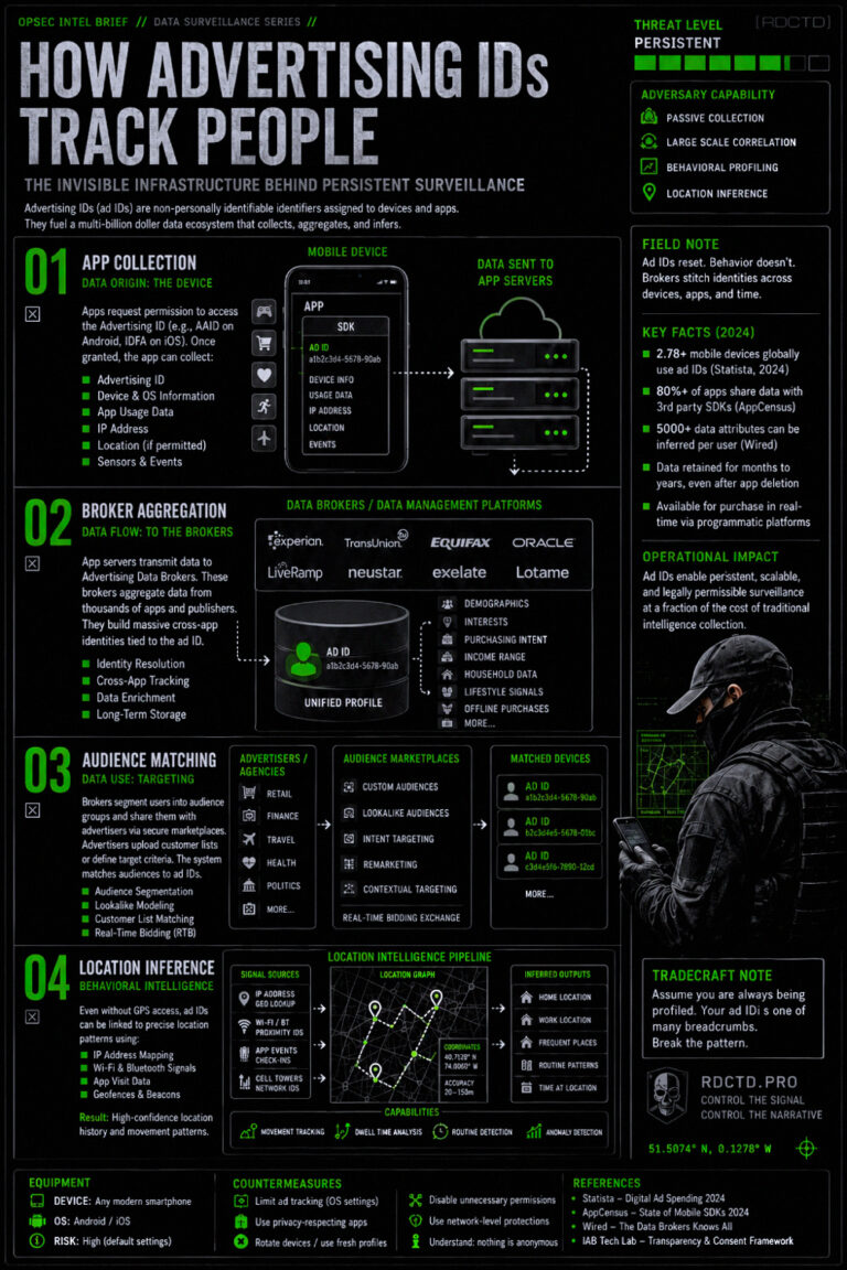 Advertising ID Tracking Infographic PDF | RDCTD Tradecraft