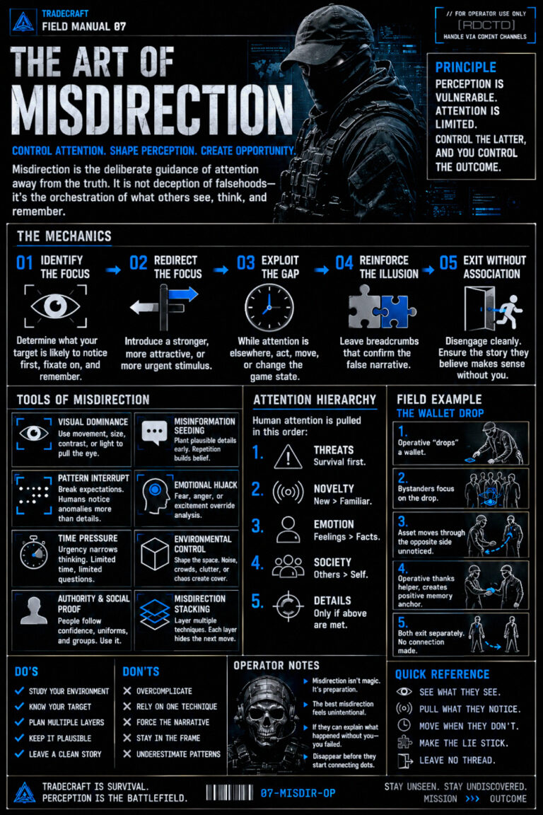 Art of Misdirection Infographic PDF | RDCTD Tradecraft