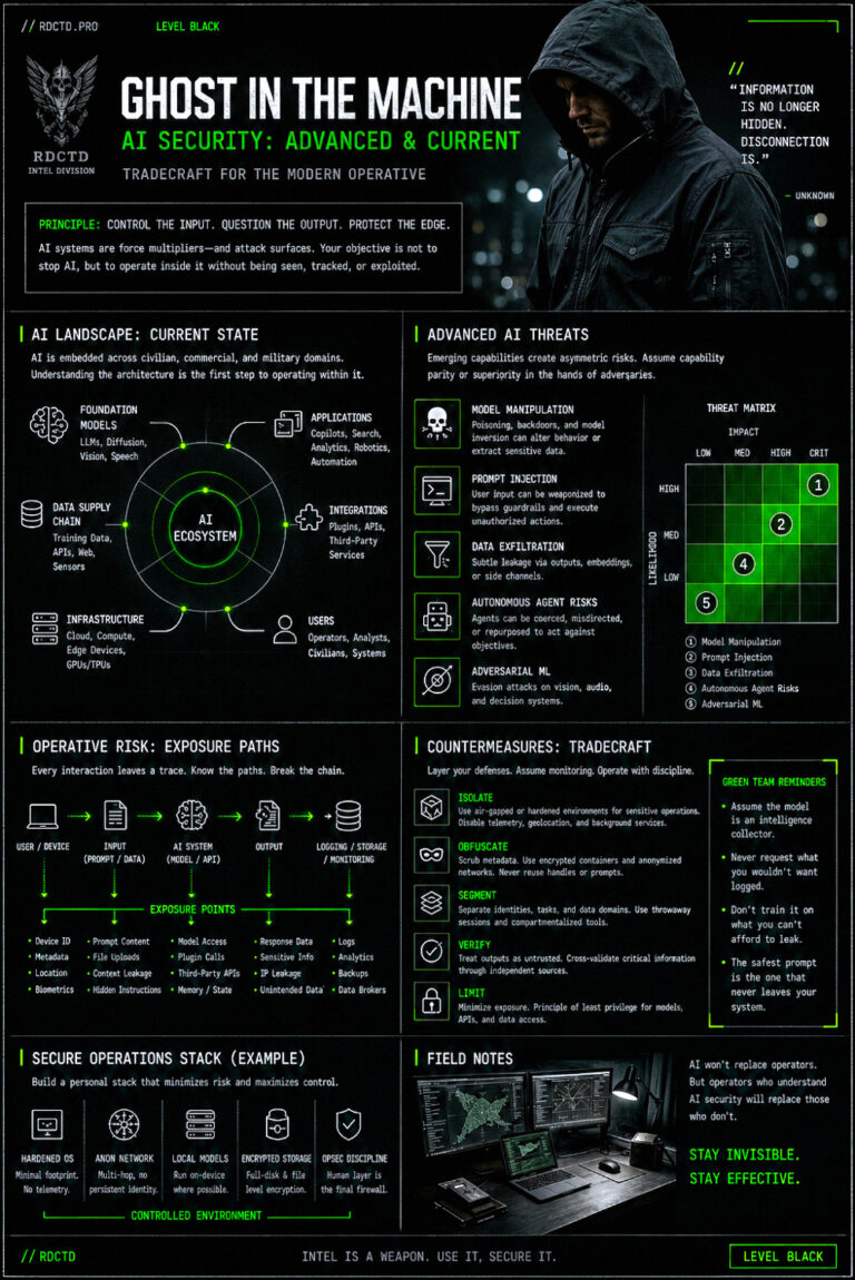 Artificial Intelligence Security Infographics | RDCTD Tradecraft