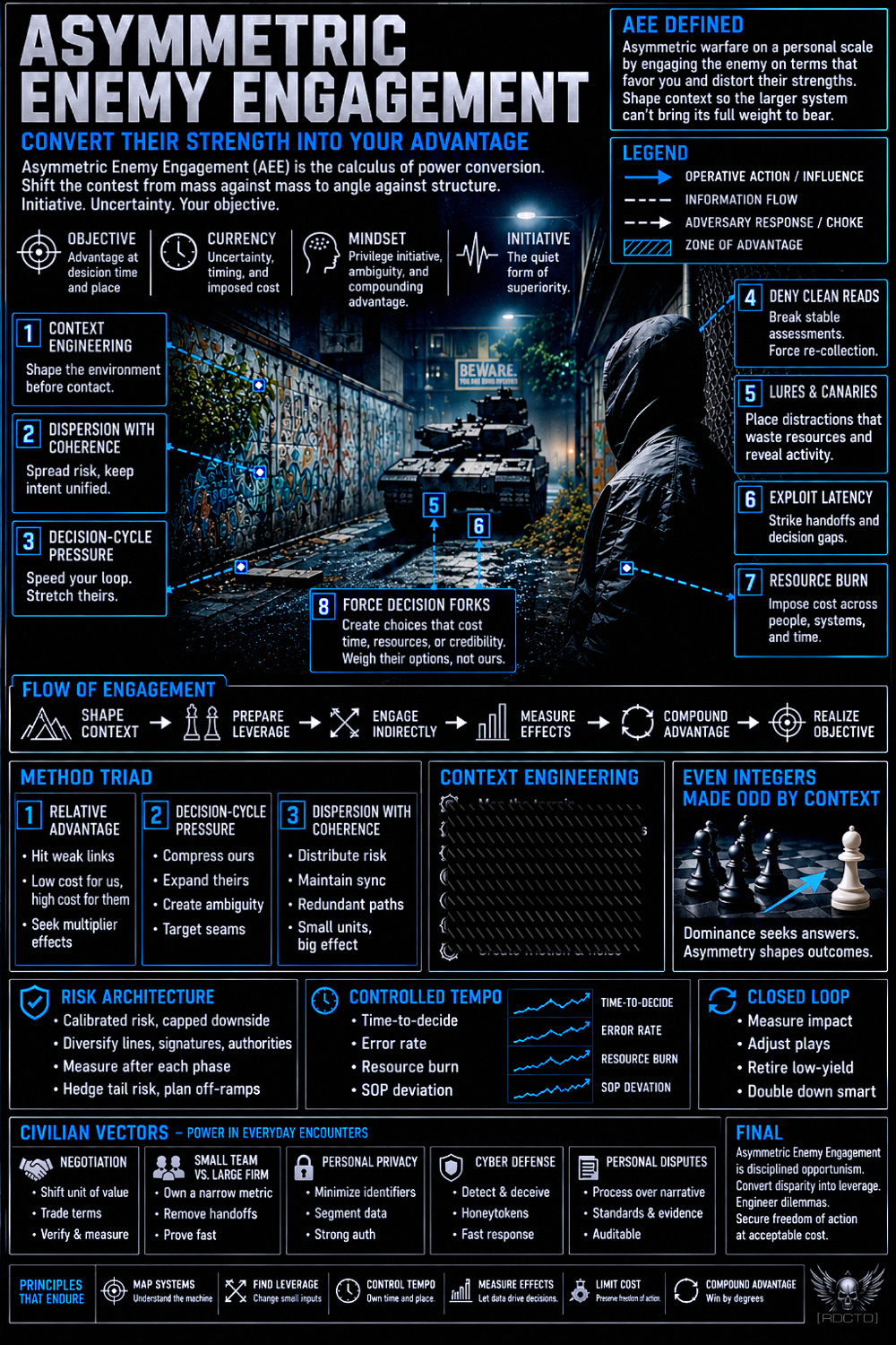 Asymmetric Enemy Engagement 4 Asymmetric Engagement Enemy Infographic PDF | RDCTD Tradecraft