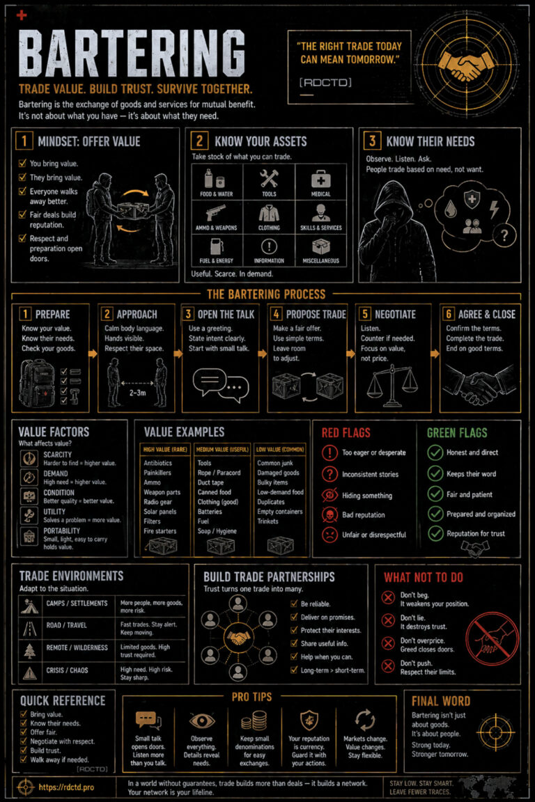Bartering Infographic | RDCTD Tradecraft