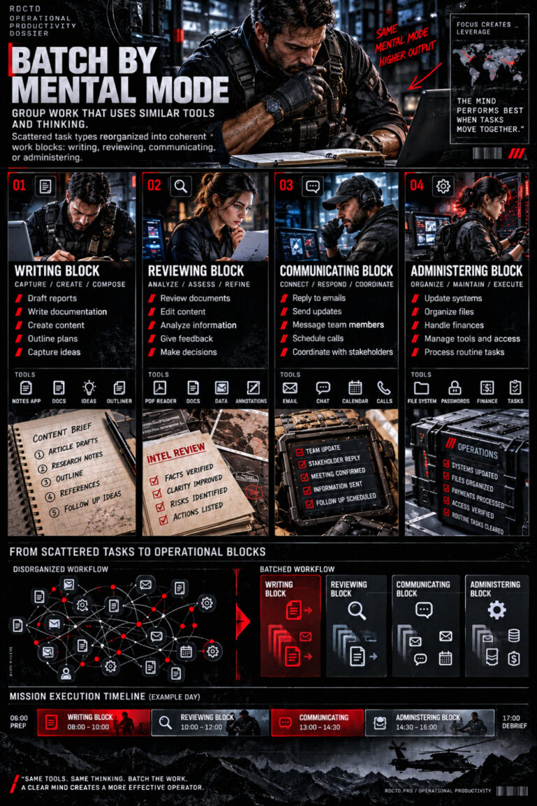 Batch by Mental Mode Infographic PDF | RDCTD Tradecraft