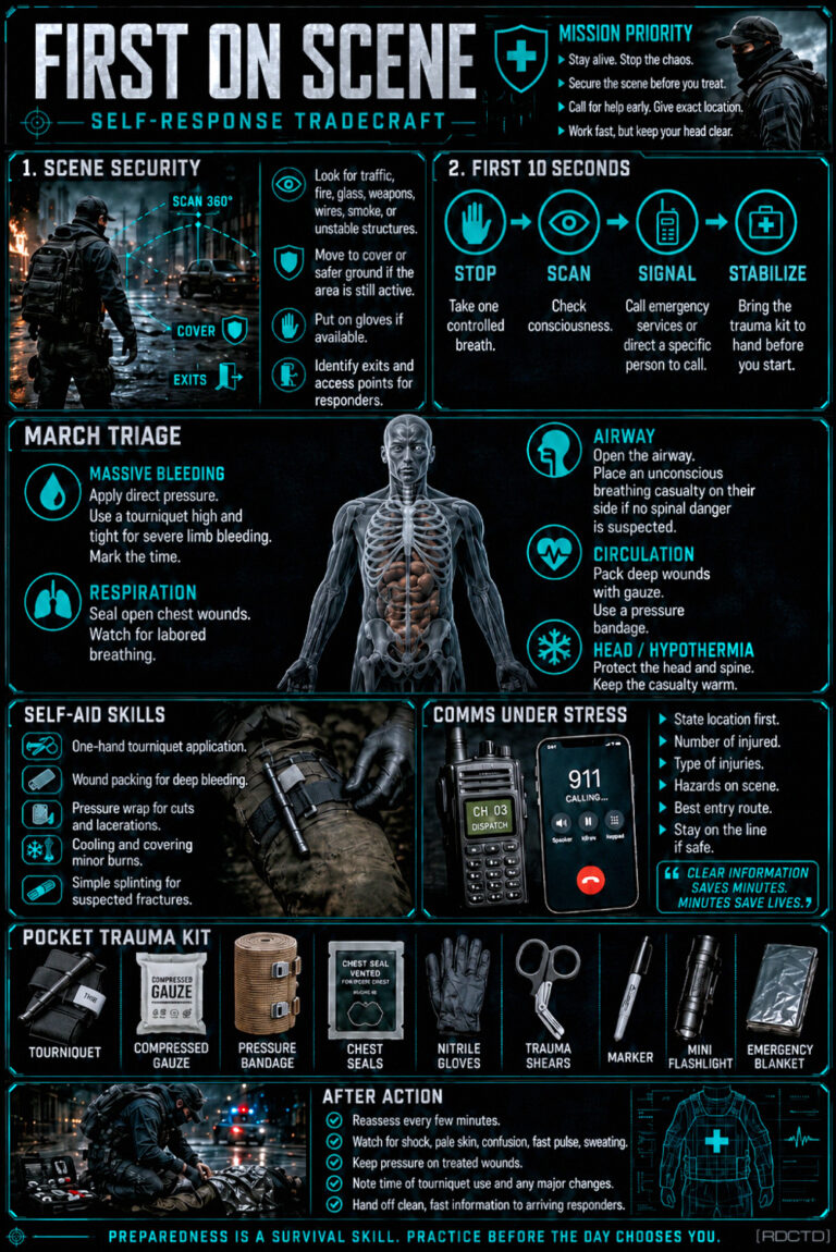 Be Your Own First Responder Infographic PDF | RDCTD Tradecraft