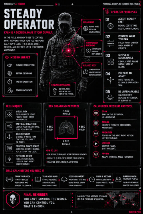 Being Calm no Matter What Infographic | RDCTD Tradecraft