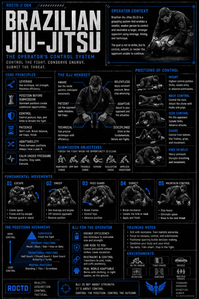 Brazilian Jiu-Jitsu Infographic | RDCTD Tradecraft