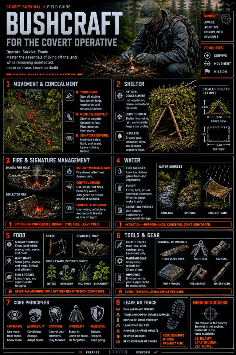 Bushcraft Infographic | RDCTD Tradecraft