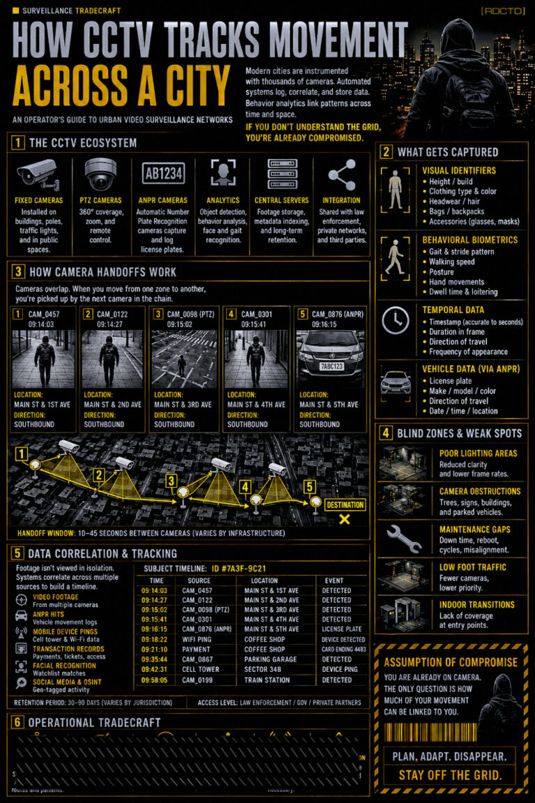 CCTV Tracking Infographic PDF | RDCTD Tradecraft