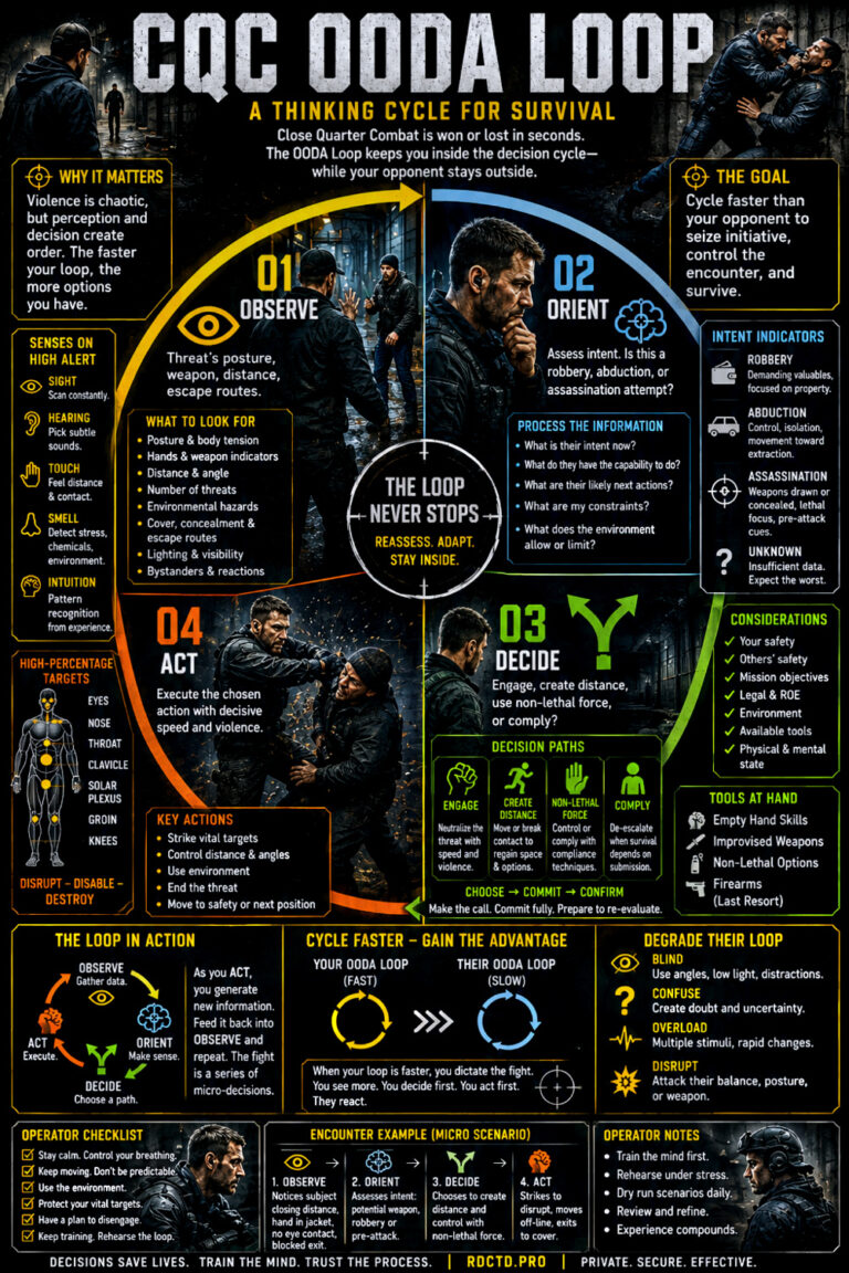 CQC OODA Loop Infographic PDF | RDCTD Tradecraft