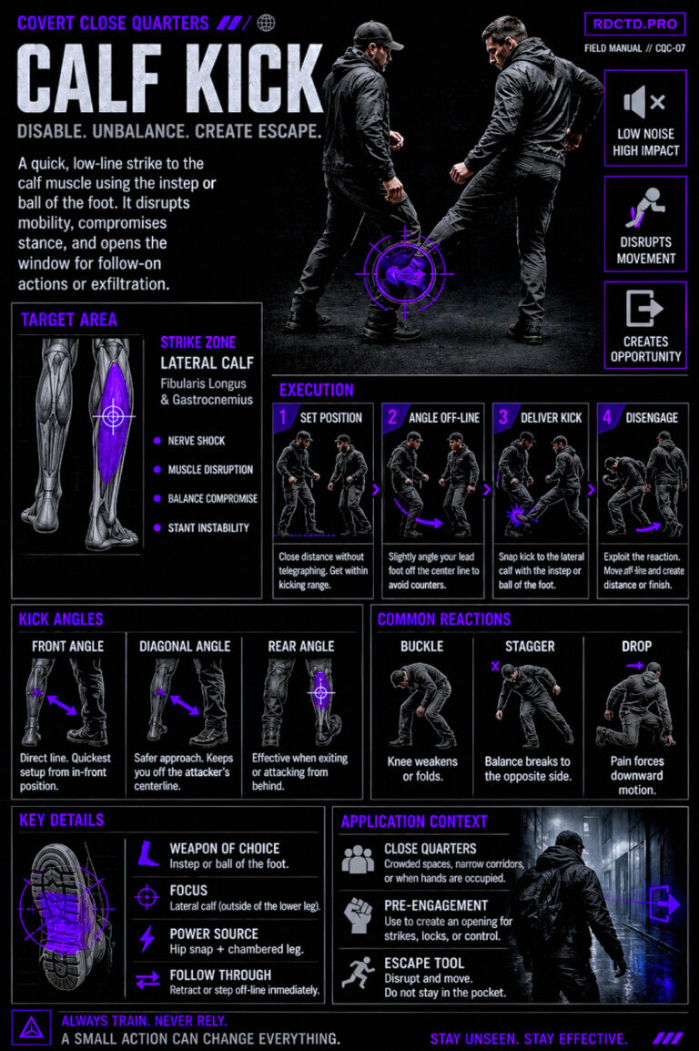Calf Kick CQC Infographic PDF | RDCTD Tradecraft