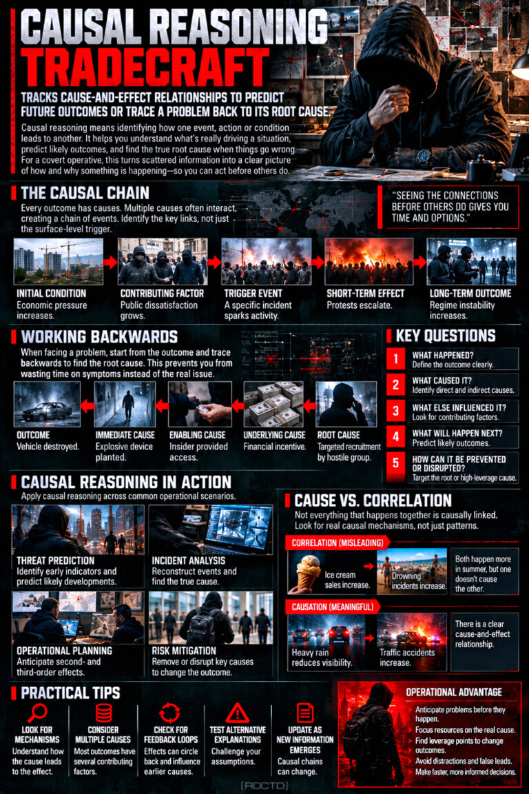 Casual Reasoning Tradecraft Infographic PDF | RDCTD Tradecraft