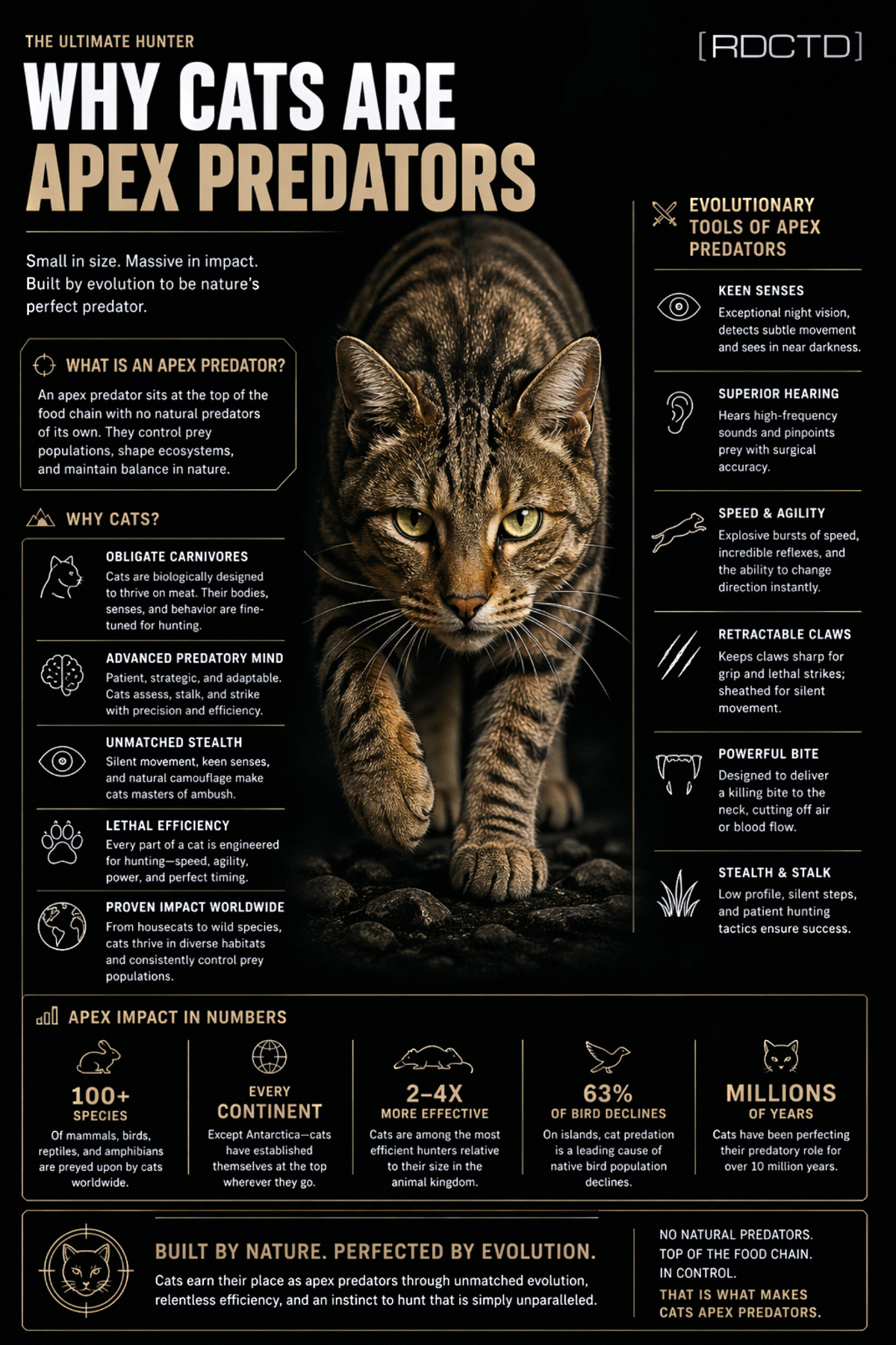 Cats Apex Predators Infograph | RDCTD Tradecraft