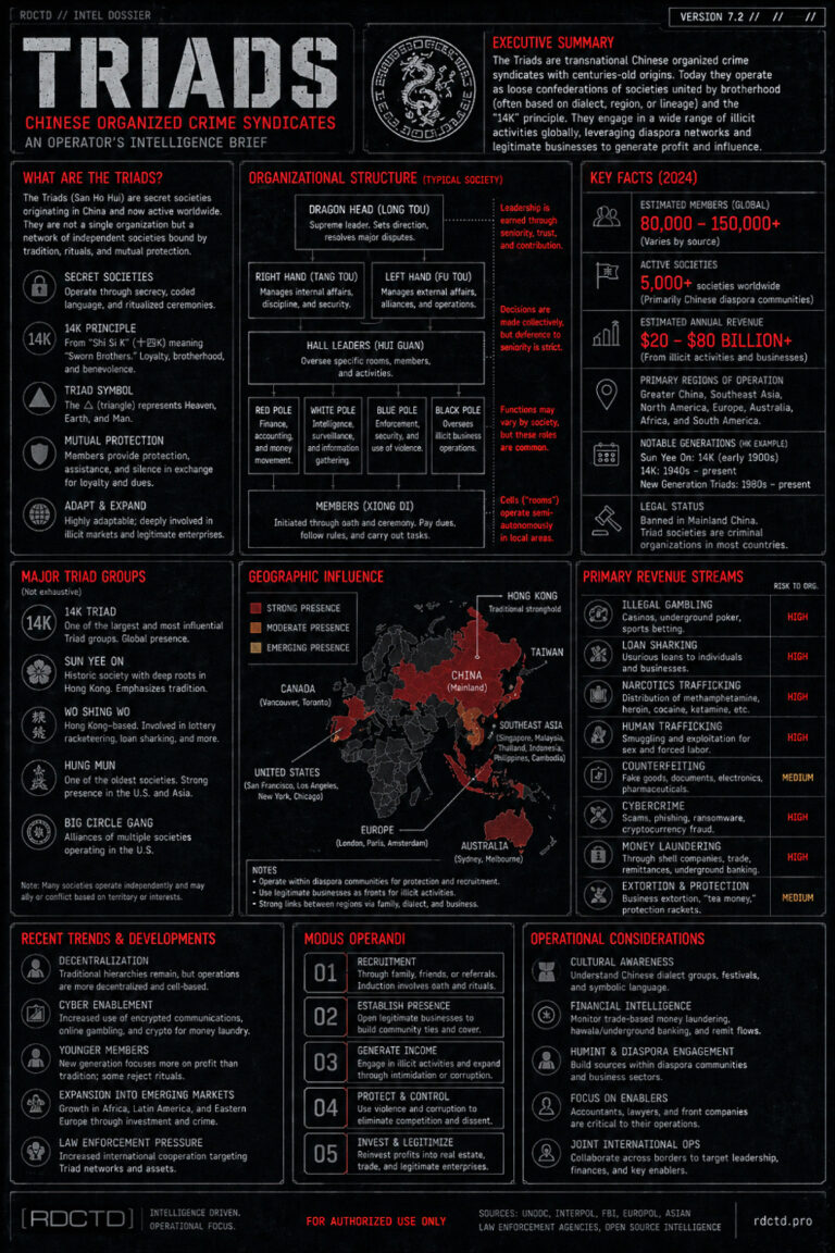 Chinese Mafia Triads Infographic | RDCTD Tradecraft