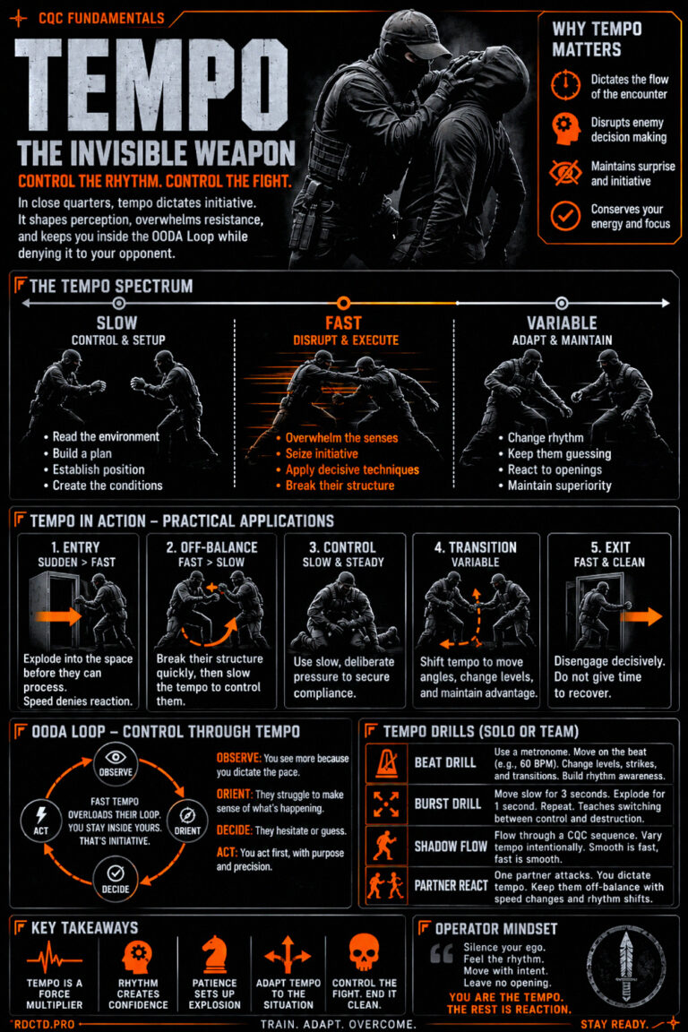Close Quarters Combat Tempo Infographic PDF | RDCTD Tradecraft