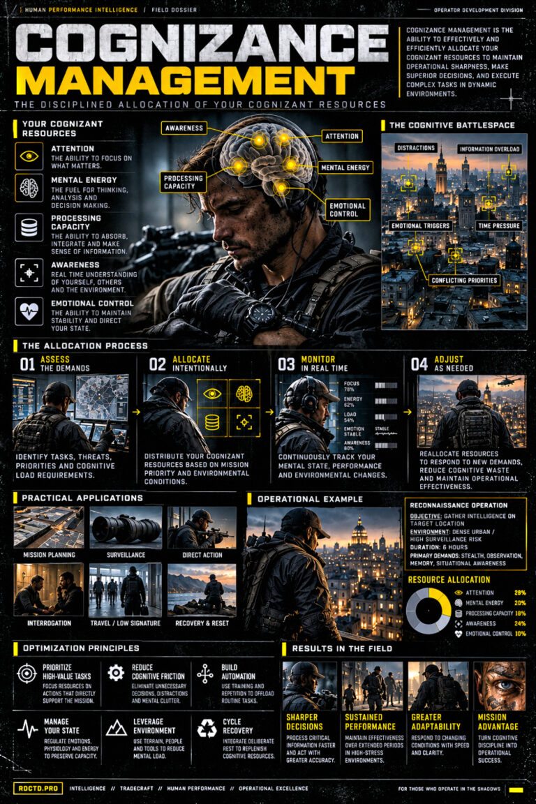 Cognizance Management Infographic PDF | RDCTD Tradecraft