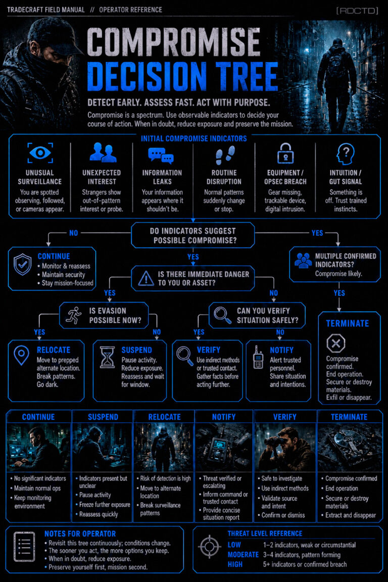 Compromise Decision Tree Infographic PDF | RDCTD Tradecraft