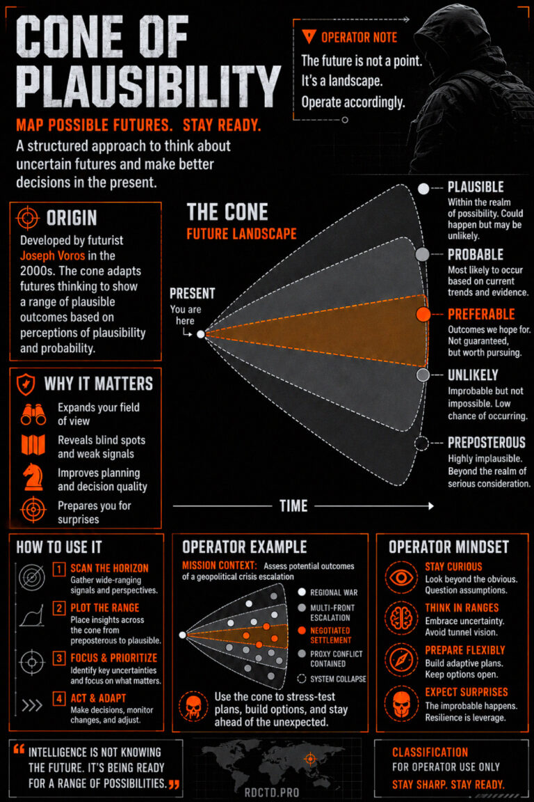 Cone of Plausability Infographic | RDCTD Tradecraft