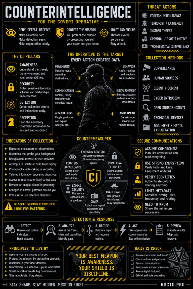 Counterintelligence Infographic | RDCTD Tradecraft