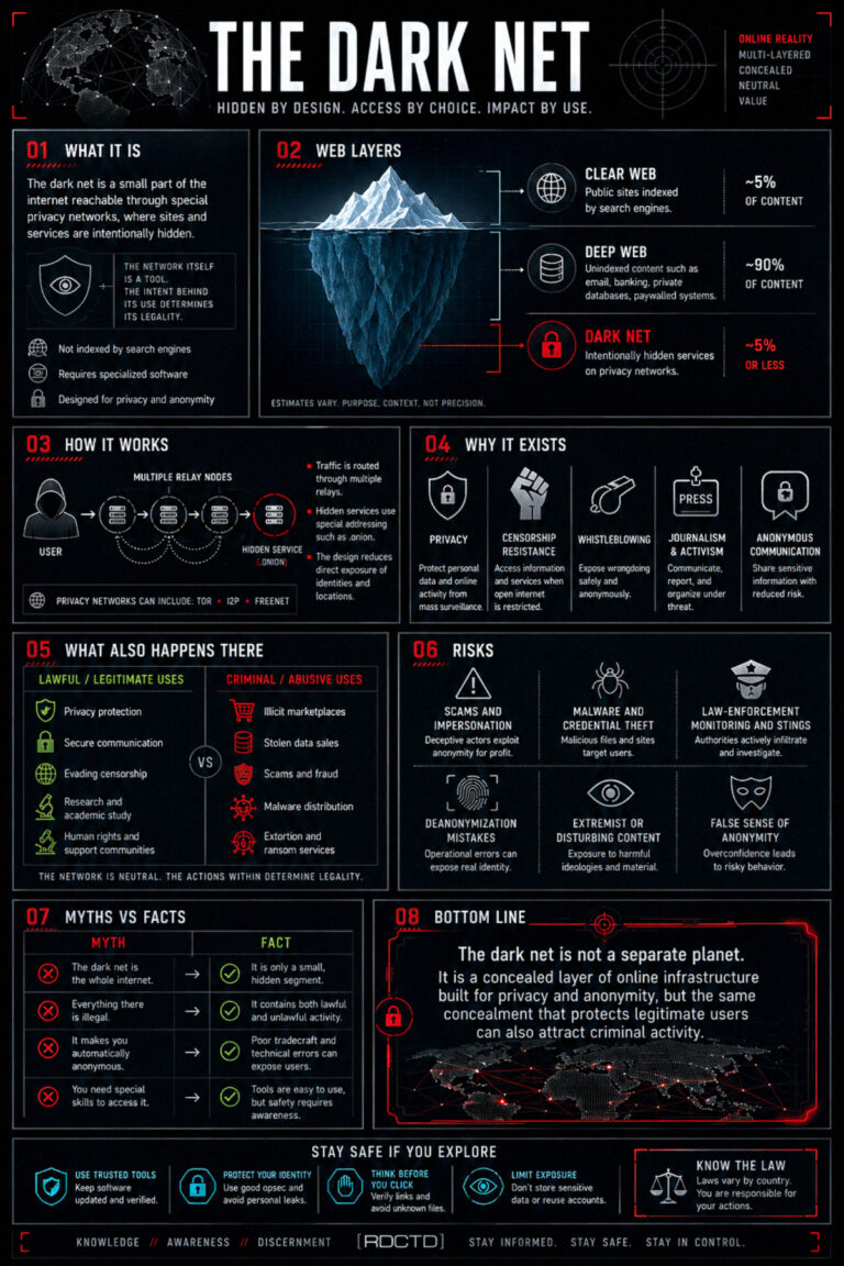 Dark Net Infographic | RDCTD Tradecraft