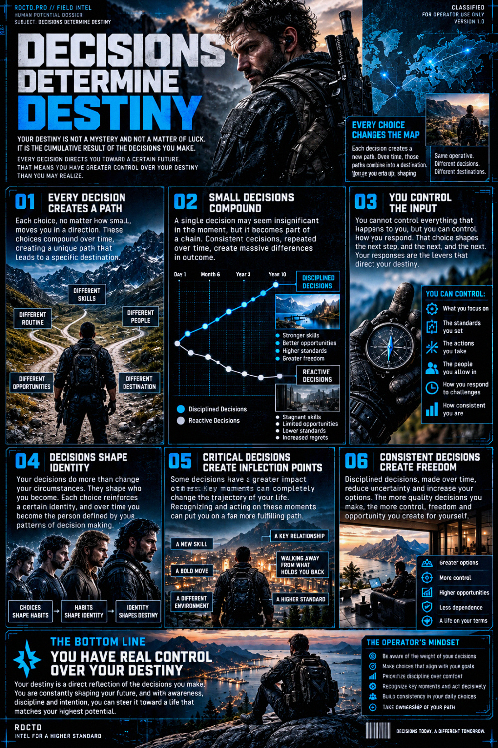 Decisions Determine Destiny Infographic PDF | RDCTD Tradecraft