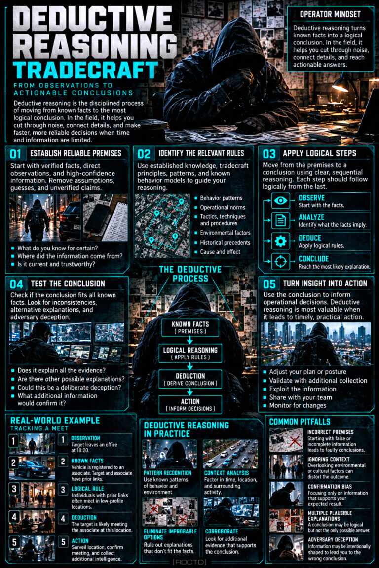 Deductive Reasoning Tradecraft Infographic PDF | RDCTD Tradecraft