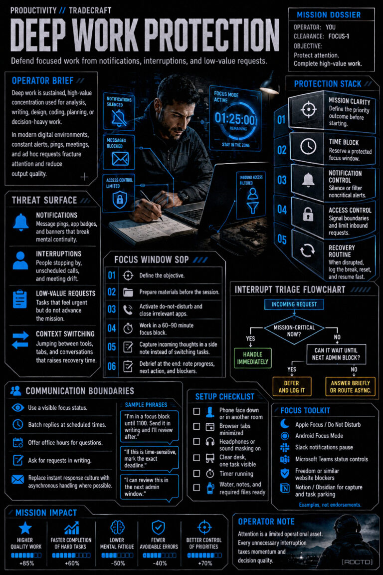 Deep Work Protection 549 Infographic PDF | RDCTD Tradecraft