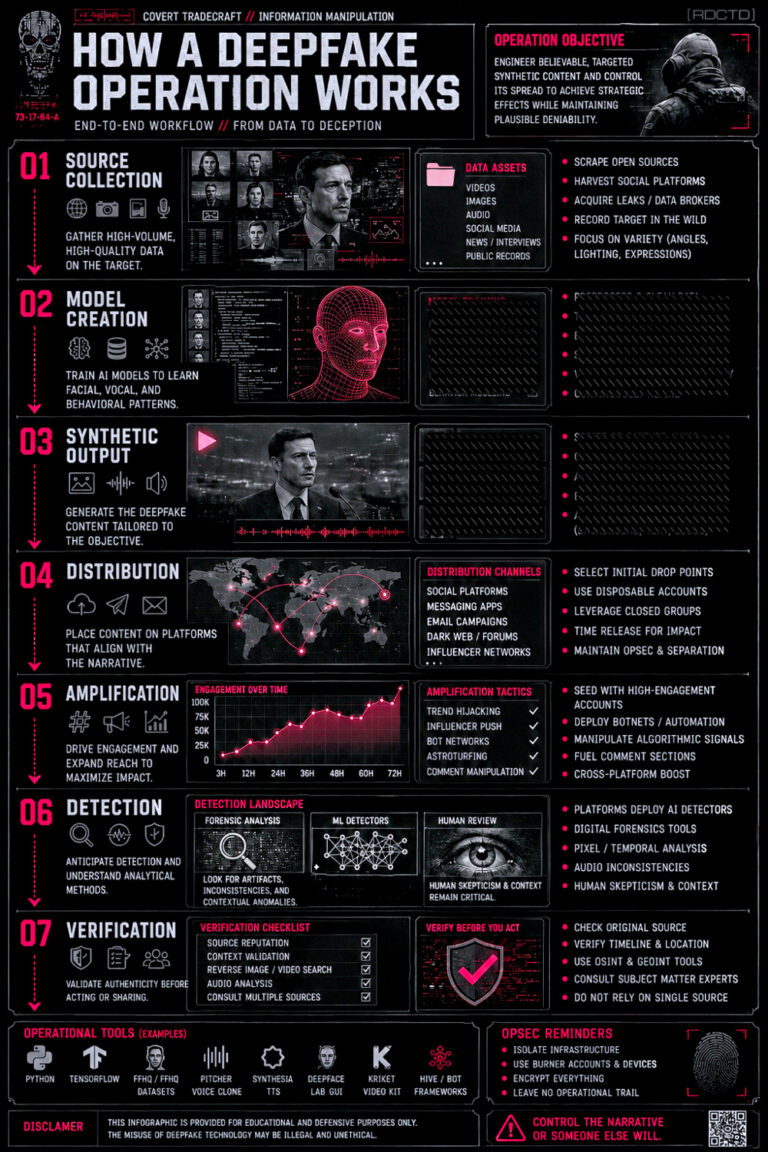 Deepfake Operation Infographic PDF | RDCTD Tradecraft