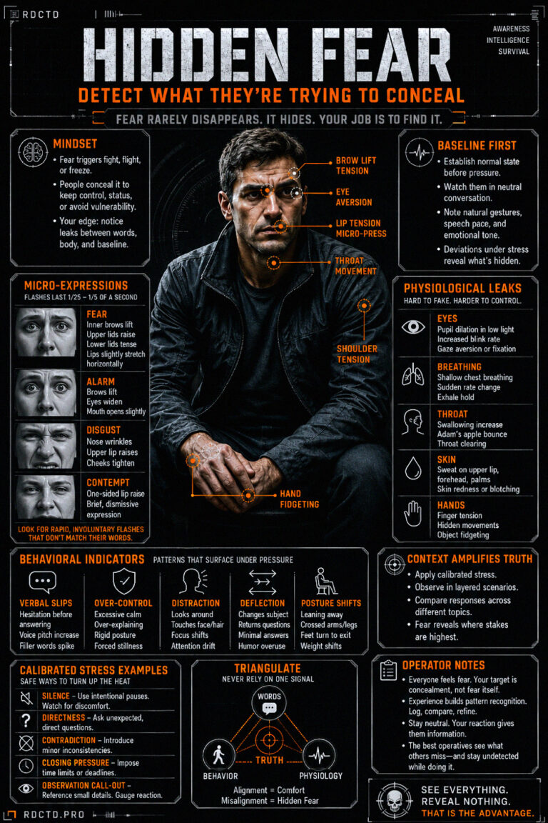 Detecting Hidden Fear Infographic | RDCTD Tradecraft