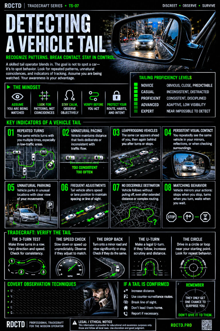 Detecting a Tail Driving Infographic PDF | RDCTD Tradecraft