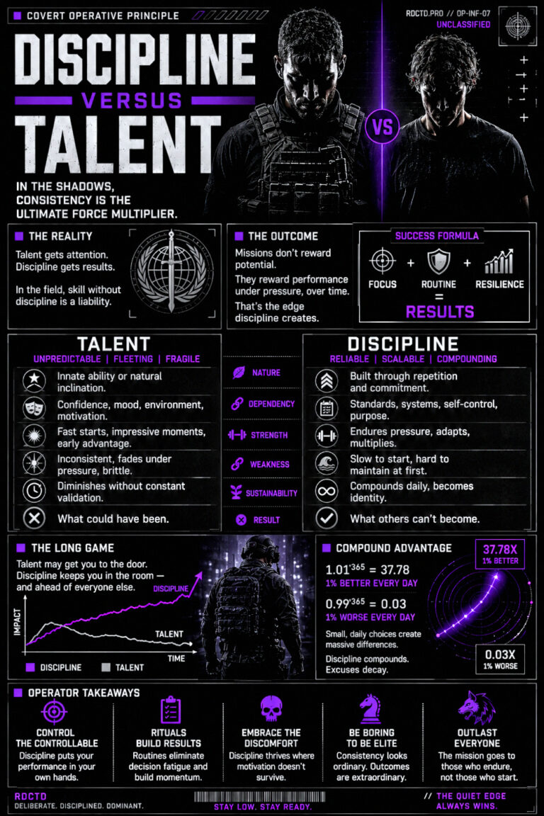 Discipline versus Talent Infographic PDF | RDCTD Tradecraft
