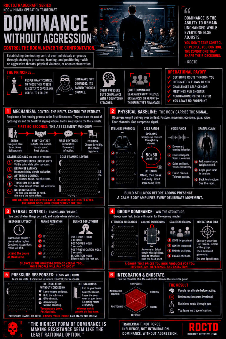 Dominance Without Aggression Infographic PDF | RDCTD Tradecraft