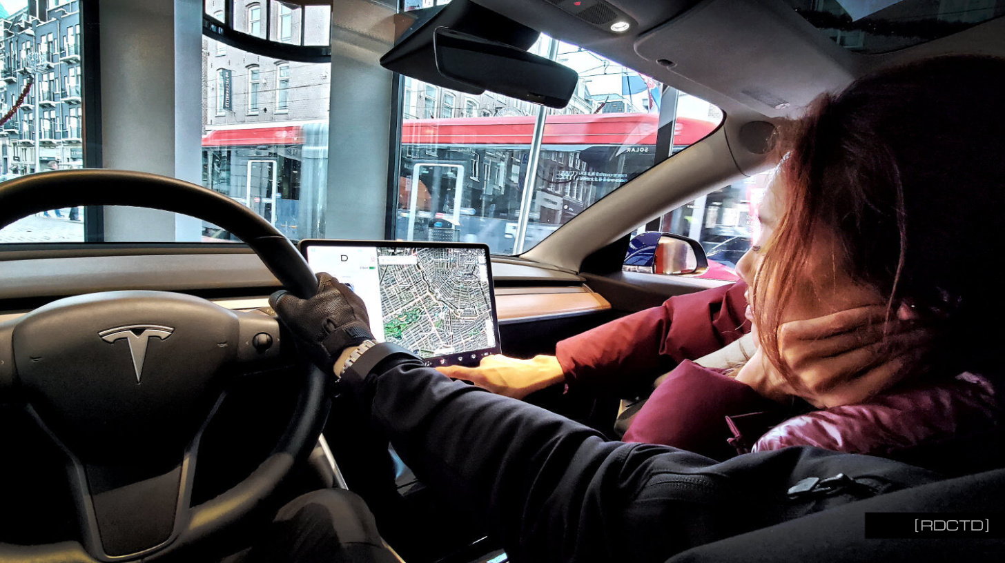 Driving-a-Tesla-in-Amsterdam-Netherlands | RDCTD Tradecraft