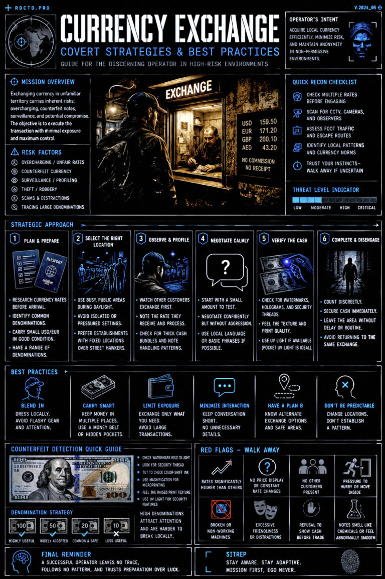 Exchanging Currency Infographic PDF | RDCTD Tradecraft