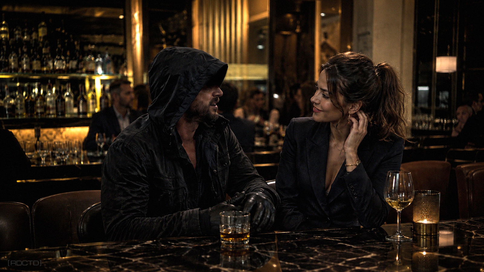 Elicitation Flirting Method - Covert Operative and Female Target in a Hotel Bar | RDCTD Tradecraft
