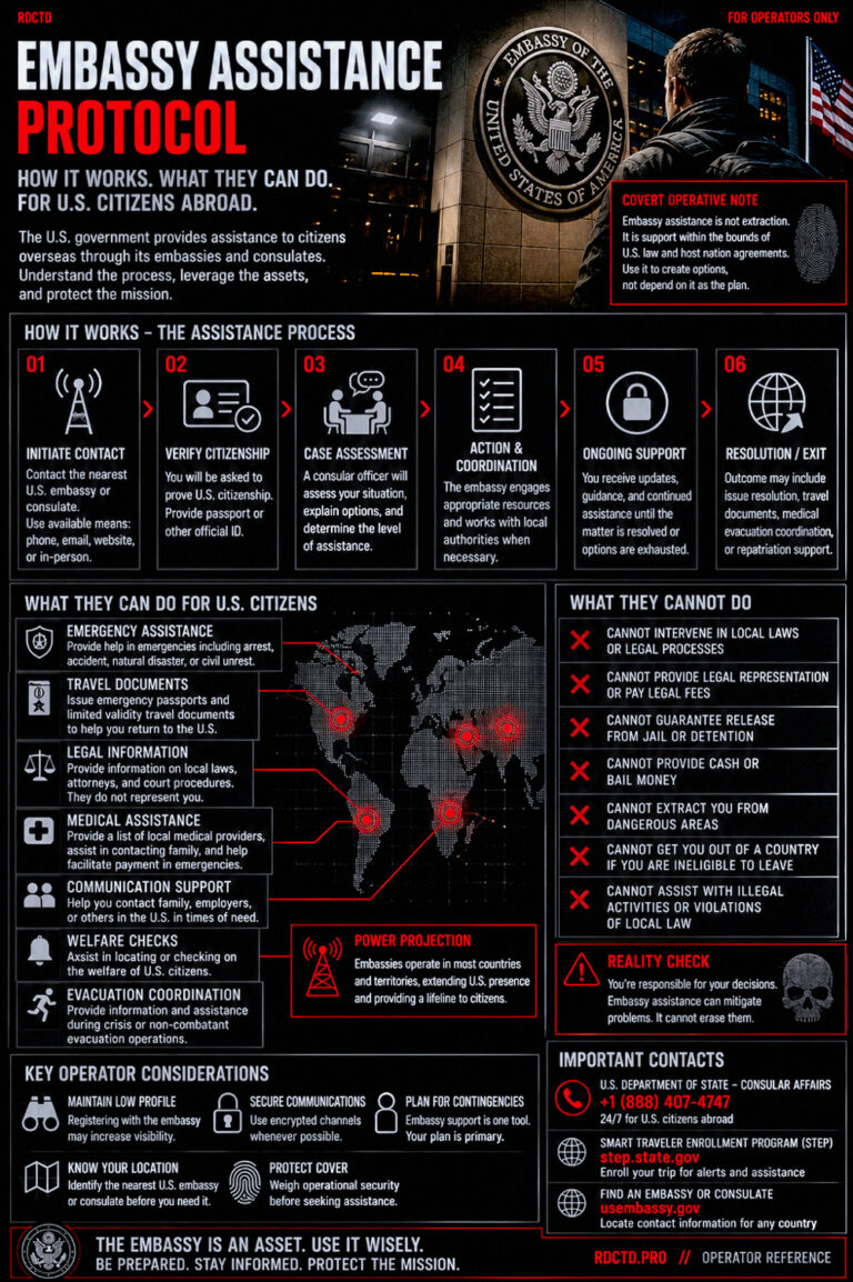 Embassy User Guide Infographic PDF | RDCTD Tradecraft
