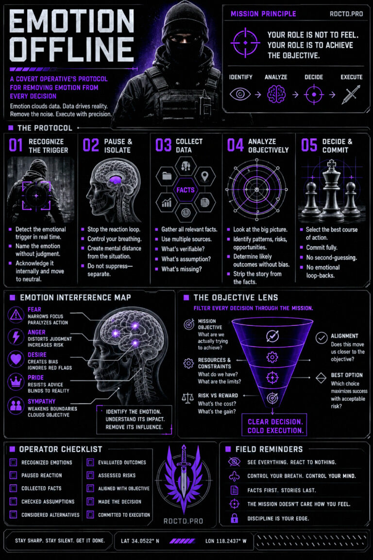 Emotion Offline for Decision Making Infographic PDF | RDCTD Tradecraft