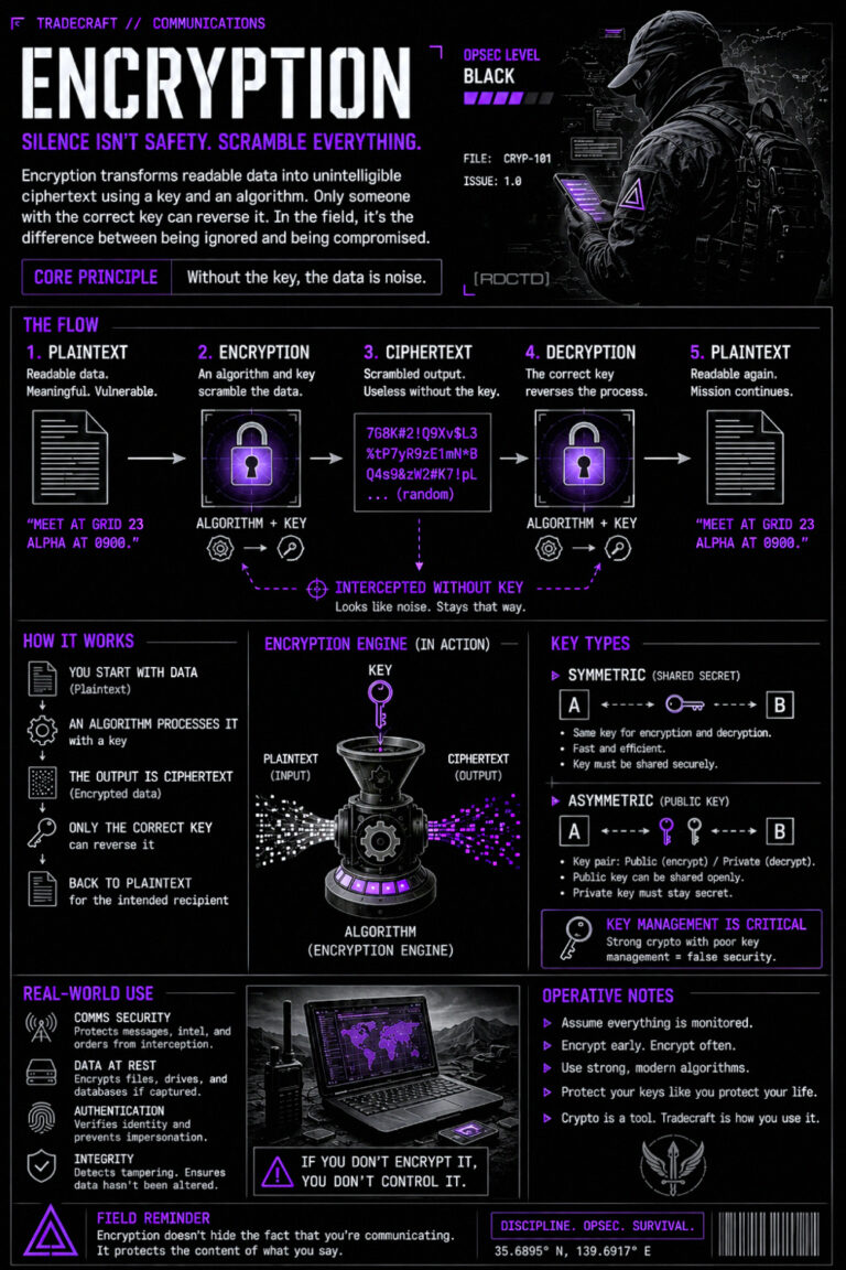 Encryption Explained Infographic PDF | RDCTD Tradecraft