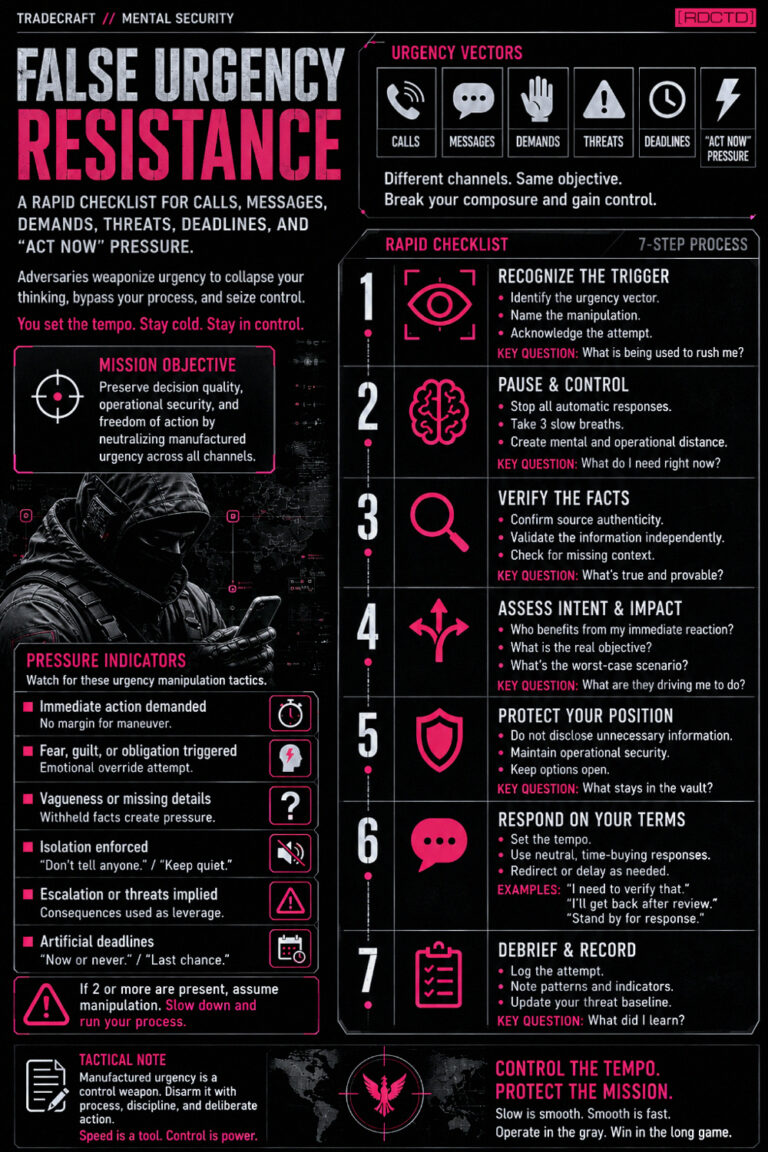 False Urgency Infographic PDF | RDCTD Tradecraft