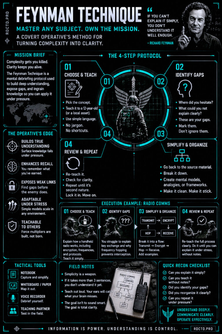 Feynman Technique Infographic PDF | RDCTD Tradecraft