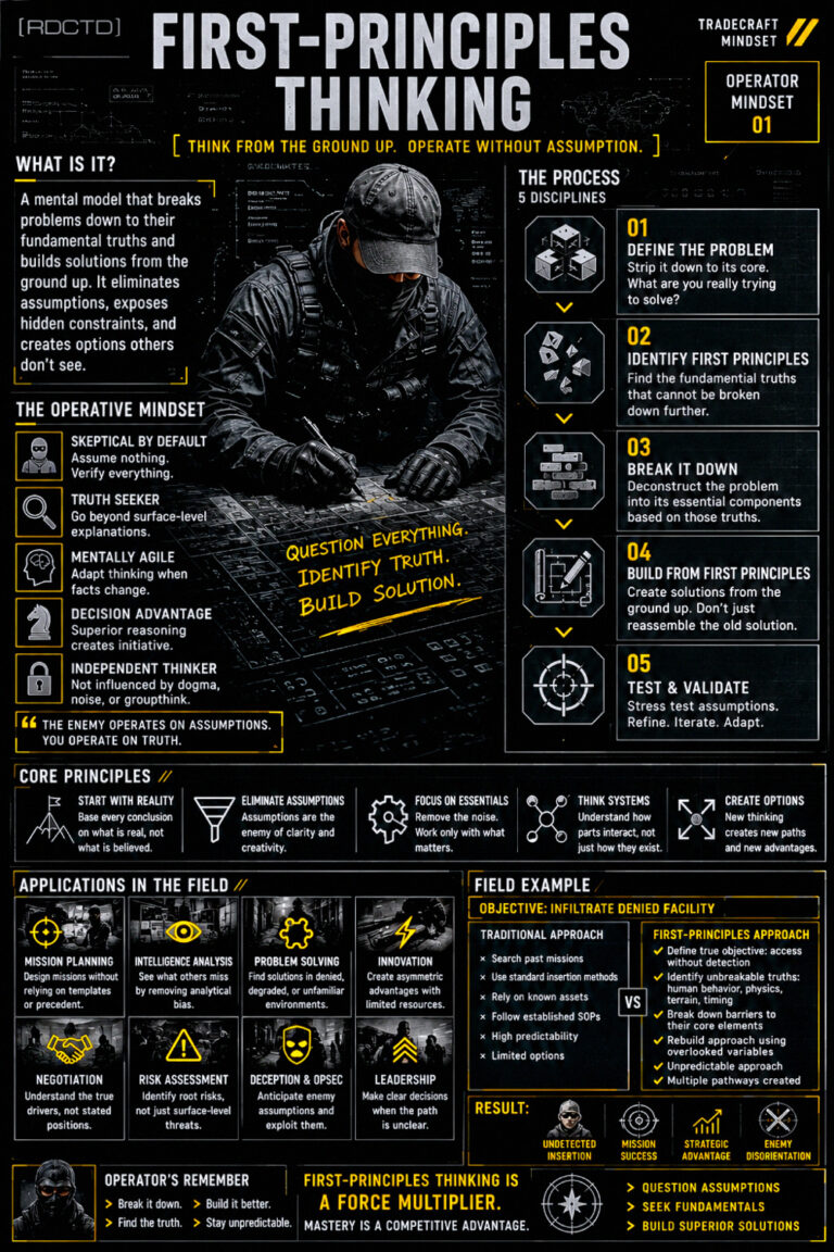 First Principles Thinking Infographic PDF | RDCTD Tradecraft
