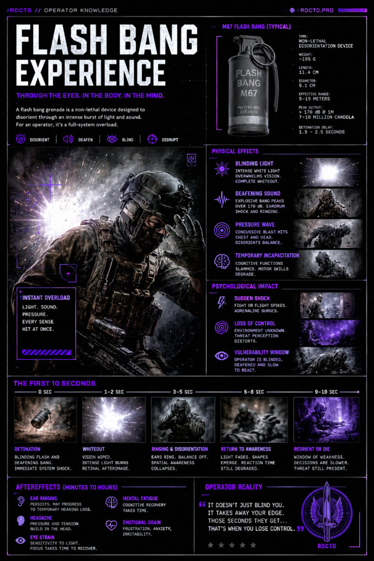 Flash Bang Experience Infographic PDF | RDCTD Tradecraft