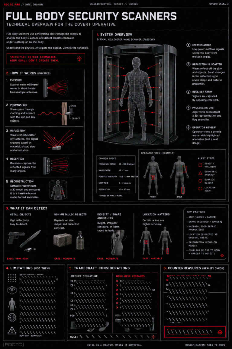 Full Body Scanners Security Infographic | RDCTD Tradecraft