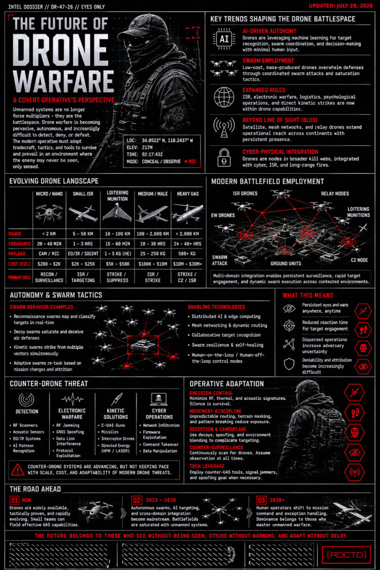 Future of Drone Warfare Infographic PDF | RDCTD Tradecraft