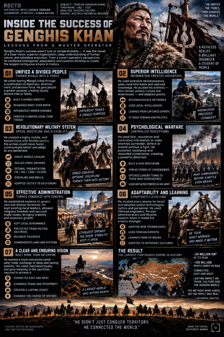 Genghis Khan Success Infographic PDF | RDCTD Tradecraft