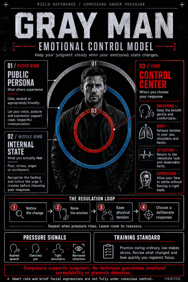 Gray Man Emotional Control Model Infographic PDF | RDCTD Tradecraft
