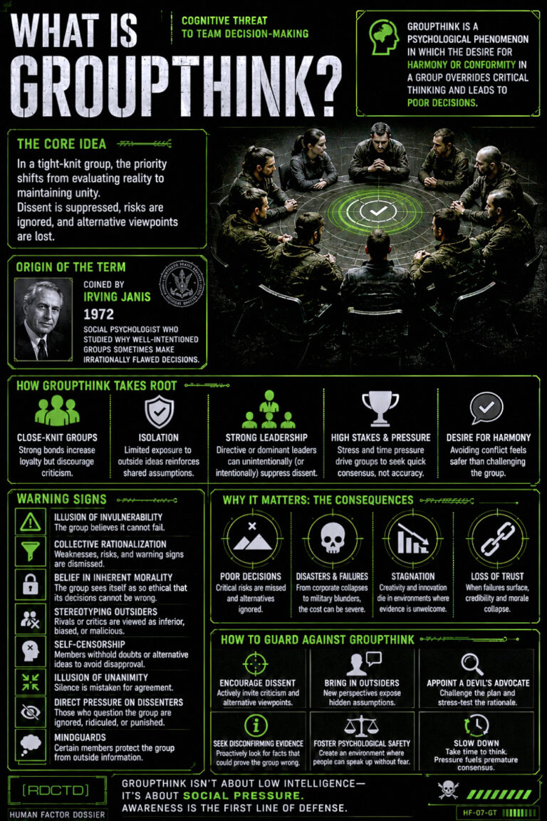 Groupthink Infographic PDF | RDCTD Tradecraft