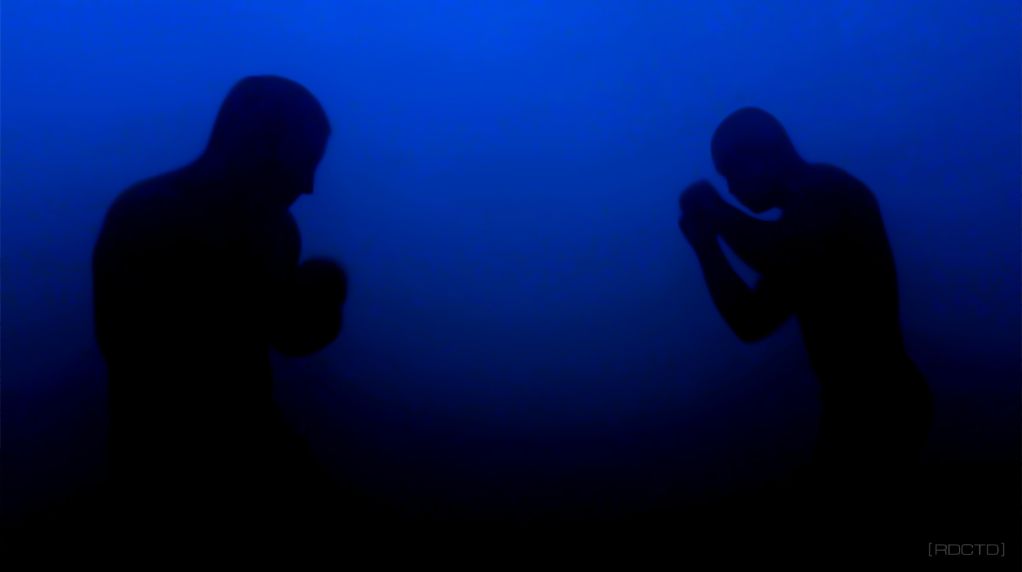 Hand-to-Hand-Combat-Mastery-Basics-2-Men-FIghting-in-Misty-Shadows- RDCTD Tradecraft