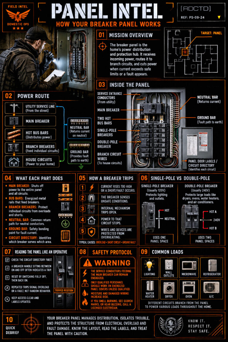 Home Breaker Panel Guide Infographic PDF | RDCTD Tradecraft